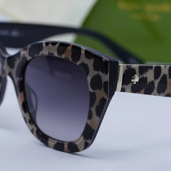 🕶️ New Kate Spade JALENA/S 07RM 9O Sunglasses - Panter Frame, Grey Lenses